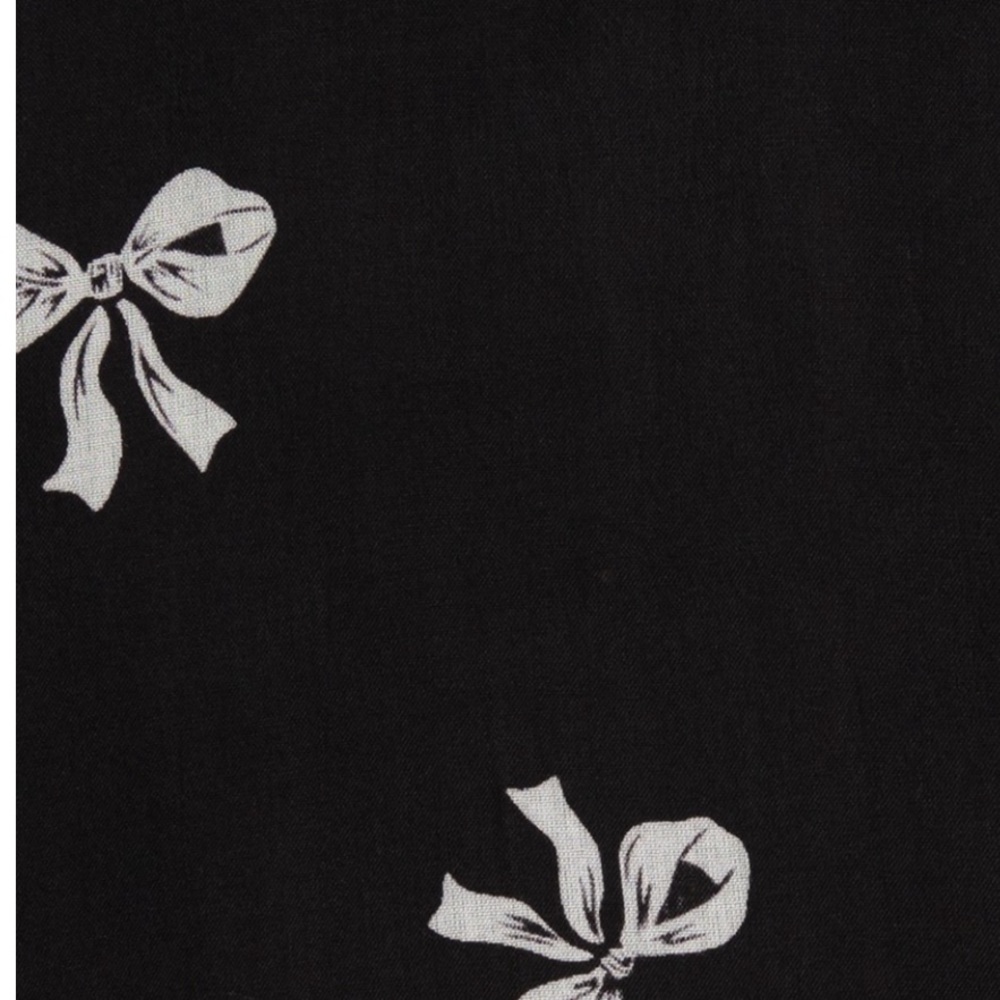 KATE ♠️ NY BOW PRINT OBLONG SCARF - Picture 3 of 4